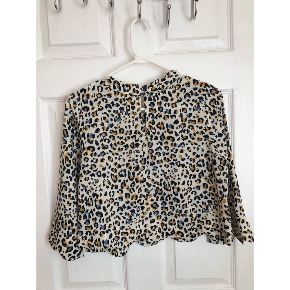 Monteau Crop Leopard Top